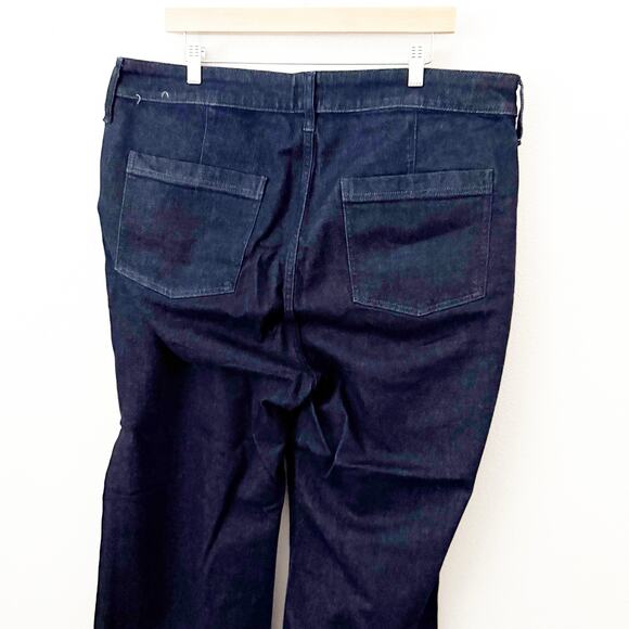J. CREW | Soft Denim Trouser Signature Stretch High Waist Jeans Dark | 35, 20 - Picture 5 of 8